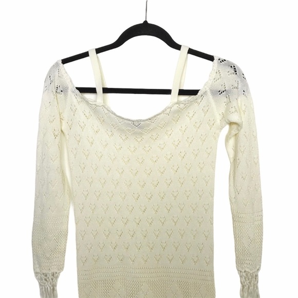 Forever 21 Open Knit Off the Shoulder Cover Up Dress - Picture 3 of 10